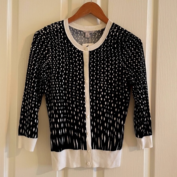 NWTO Halogen Cardigan Button-Down, 3/4 Sleeve - Picture 1 of 5